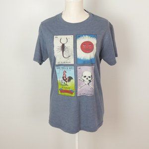 Blue Lotera Witchy Graphic Tee Mexico Latina Latino Latinx Medium